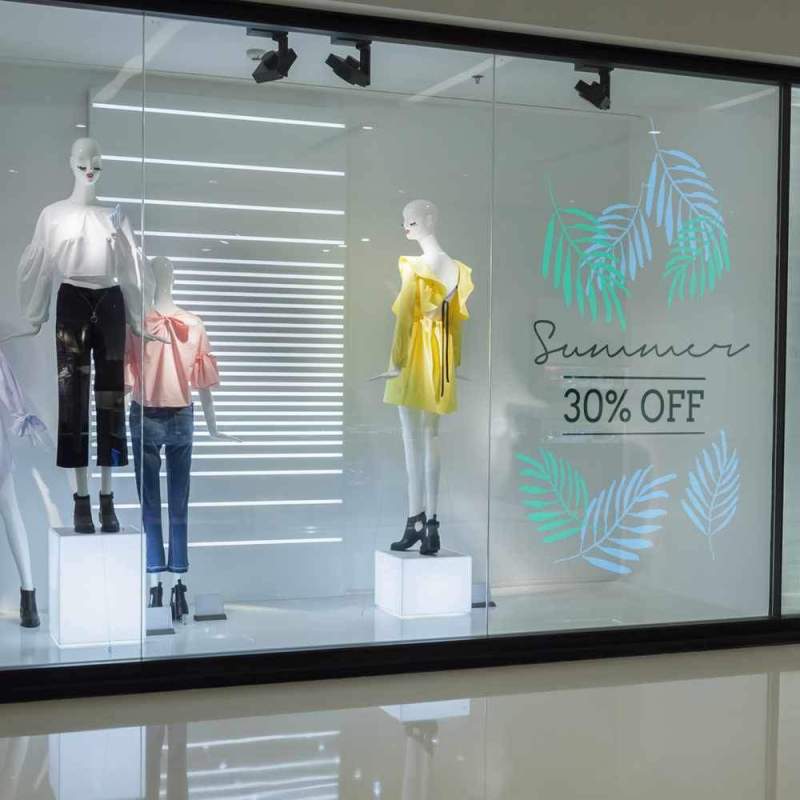 vinilo impreso transparente para escaparates