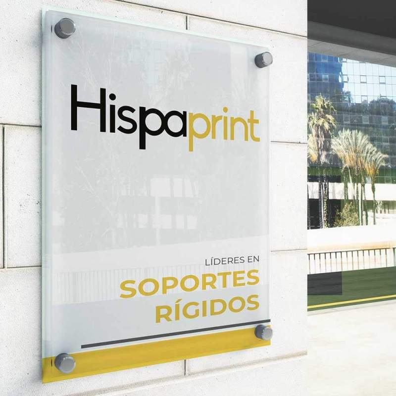 placa metacrilato impresa