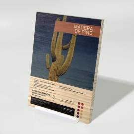 madera de pino impresa