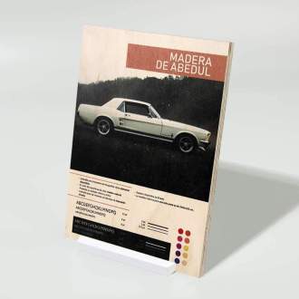 impresión digital en madera de abedul