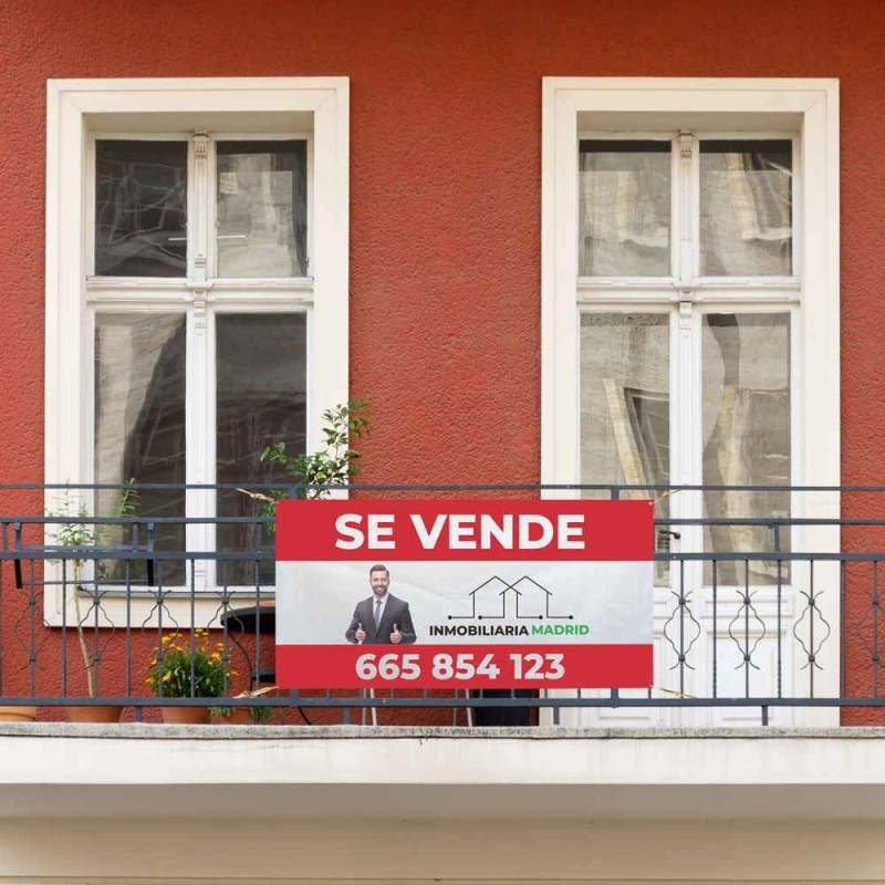 cartel inmobiliaria lona