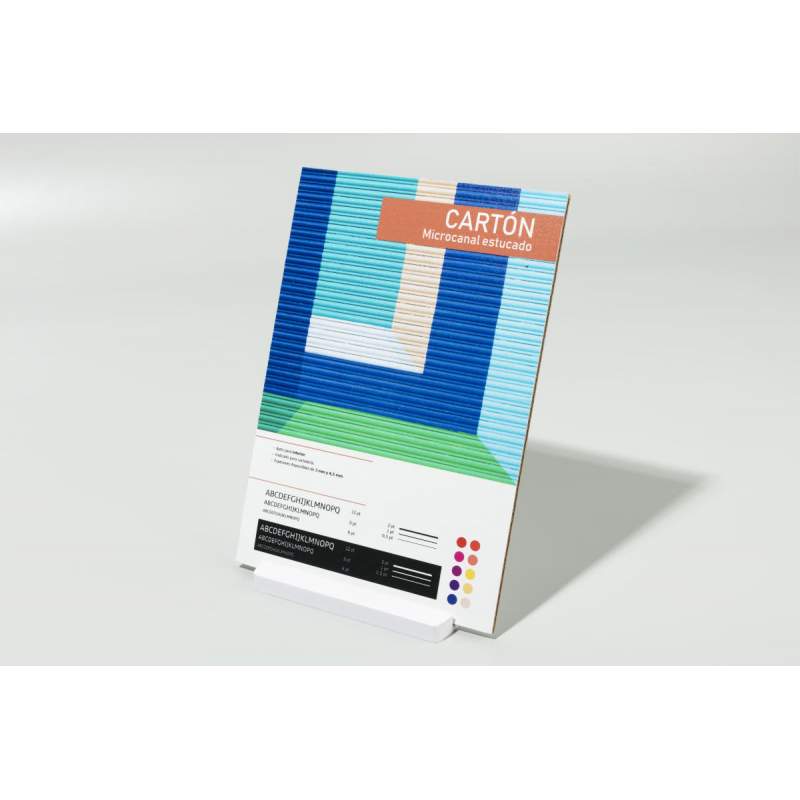 impresión en cartón microcanal estucado