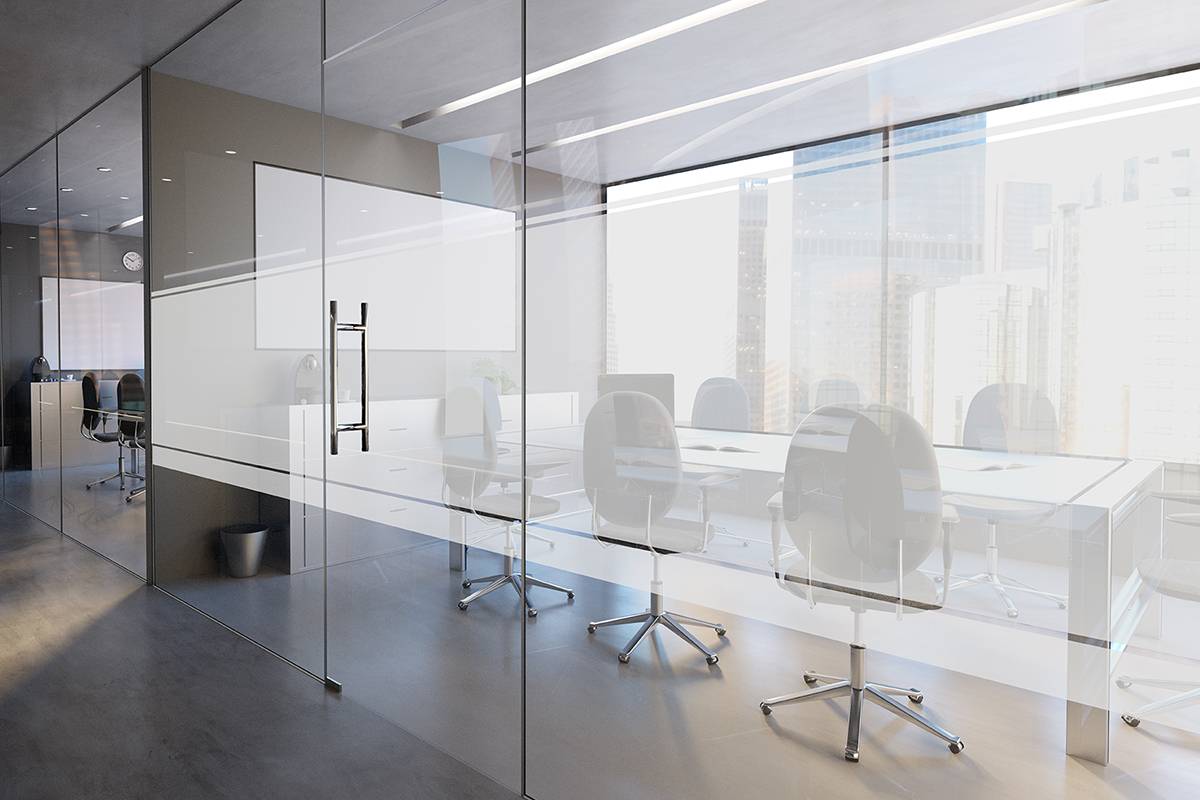 vinilo para cristales de oficina