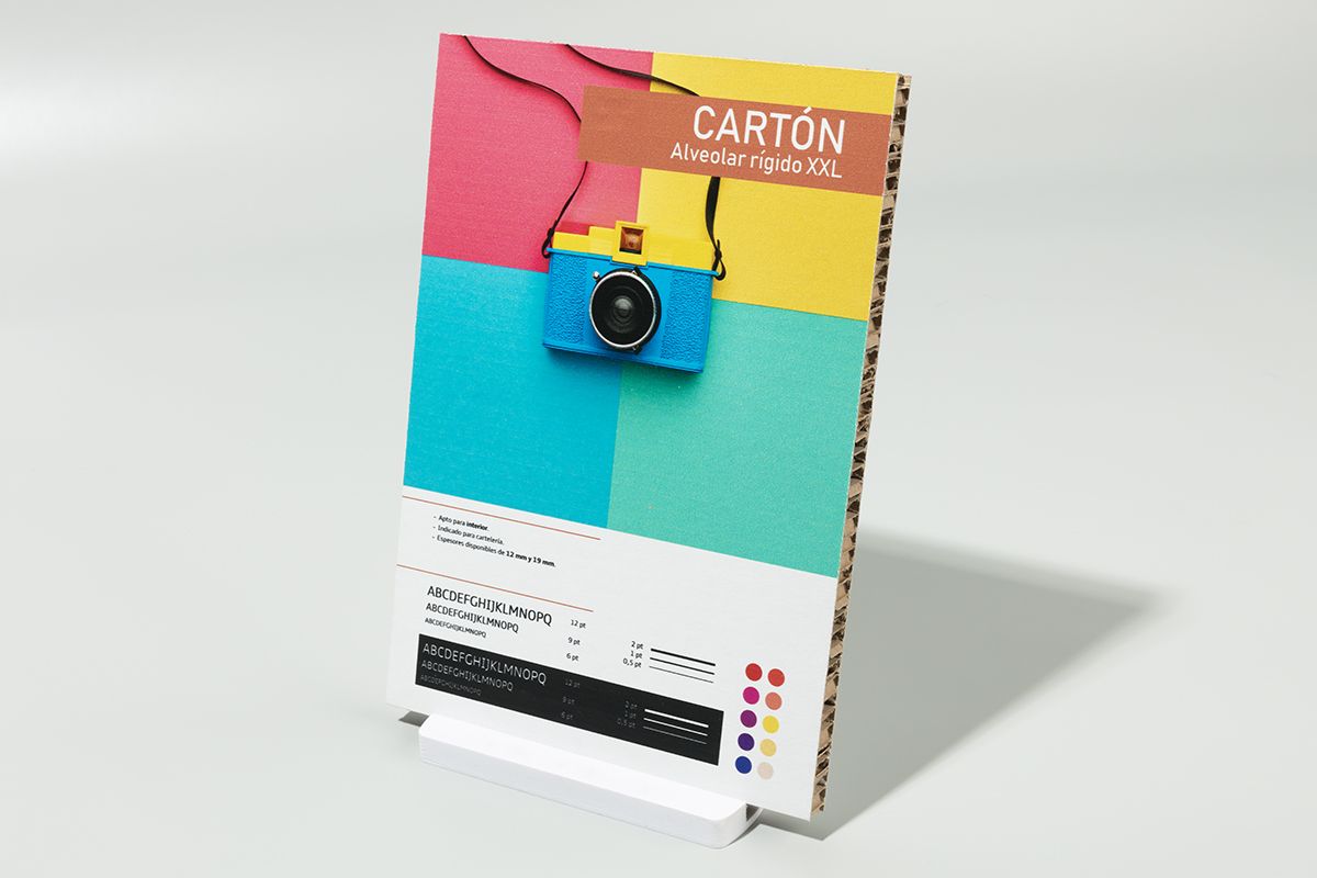 impresión en cartón alveolar