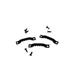 Colgadores metálicos atornillados